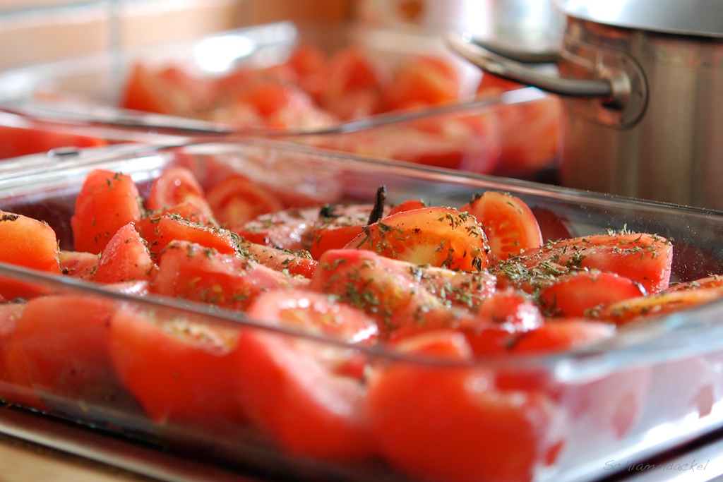 Geroestete Ofentomaten