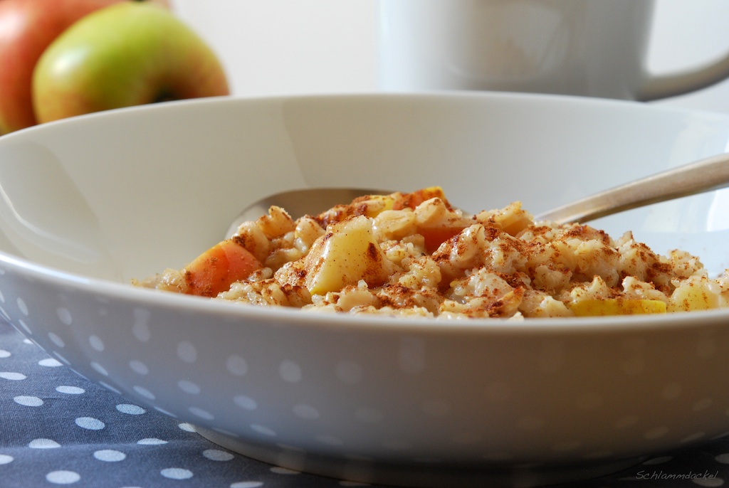 Apfelkuchen-Porridge